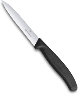 VICTORINOX Tomatenmesser Swiss Classic Wellenschliff schwarz 109756