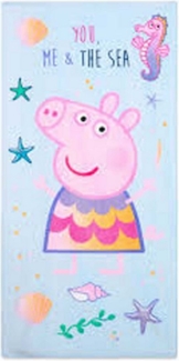 Peppa Pig Kapuzenhandtuch Handtuch Peppa Wutz Seesterne, 100% Baumwolle (1-St)