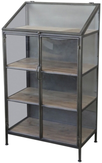 Chic Antique Vitrine Industrial Vitrine Showcase Kent Metall Glas