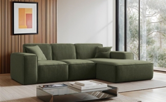 Kaiser Möbel Ecksofa Eckcouch SIENA L-Form, Stoff Poso/Salvador/Maloy/Artico/Velo, Einzelsofa, Bequem, originelles Design, praktisch, viele Farben