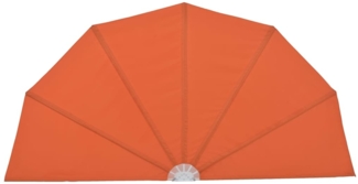 vidaXL Faltbarer Terrassen-Seitenfächer Terracotta-Rot 200 cm 44580