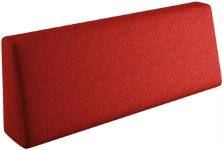 sunnypillow Rückenkissen Palettenkissen mit abnehmbarem Bezug Rückenkissen 120x40x20/10cm, Rot