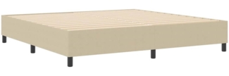 vidaXL Boxspringbett Grau Grün 200 x 200 cm Cordstoff 3337431