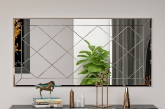 ibonto Wandspiegel Design Spiegel rechteckig Dekospiegel modern für Wohnzimmer & Flur (1-St)