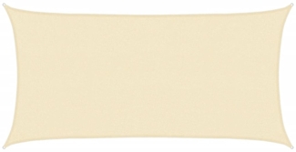vidaXL Sonnensegel 160 g/m² Creme 2x3,5 m HDPE 311173