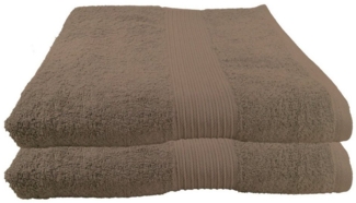 Julie Julsen Saunatuch 2-Saunatuch-Walnuss-Saunatuch 80x200 cm, Baumwolle (2-St)