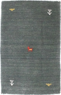 Morgenland Gabbeh Teppich - Softy - Agra - rechteckig - 140x70 - Grau