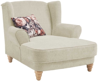 Loveseat Cadiz / Charlotte A, Polyester, Beige, 126 x 106 x 142 cm