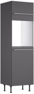 KOCHSTATION Backofen/Kühlumbauschrank KS-Bern2 B 60 cm, H 211,8 cm, 1 Klappe, 1 Tür (H 89,2 cm), 1 feste Blende