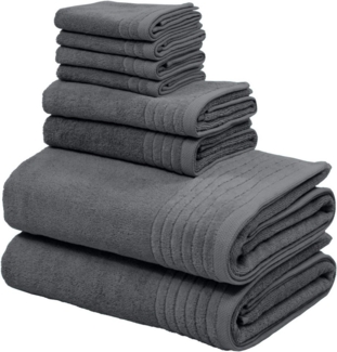 my home Handtuch Set Sanremo Premium, Premium Handtücher, 600 gr/m², dicke Qualität, Frottier (Set, 8-St), Duschtücher, Handtücher, Seiftücher, 100% Baumwolle, 5 Jahre Garantie