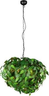 lightling Pendelleuchte Lea, ohne Leuchtmittel, Höhe anpassbar, Stoffschirm, IP20 Indoor, Ø 70 cm