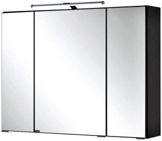 Spiegelschrank 80cm graphitgrau PADUA-03 LED-Aufbauleuchte, B x H x T: 80 x 66 x 20cm