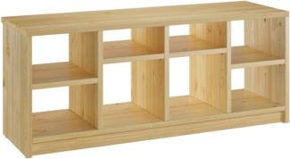 Schuhregal Schuhbank Kiefer massiv in zwei Größen 110 oder 83 cm V-90.80-03110 cm