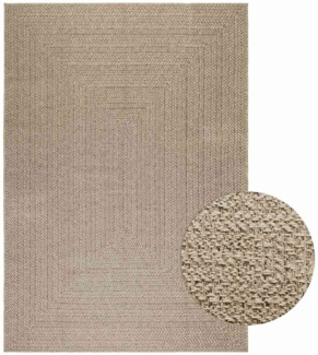 Teppich ZIZUR Beige 160x230 cm Jute-Optik Indoor und Outdoor 4010396