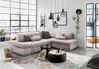 set one by Musterring Ecksofa SO 4100 mit komfortablen Federkern und Kopfteilverstellung, wahlweise mit Bettfunktion und Sitztiefenverstellung, L-Form