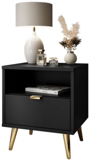 Lookway Nachttisch ALDO mit LED-Beleuchtung (1x Nachttisch), Breite: 38 cm