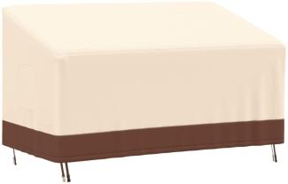 vidaXL Abdeckung für 3-Sitzer-Bank Beige 159x84x56/81 cm 600D Oxford 359665