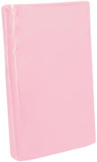 Traumschlaf Zwirn-Jersey Elasthan Spannbetttuch De-Luxe|140x200 - 160x220 cm| rose