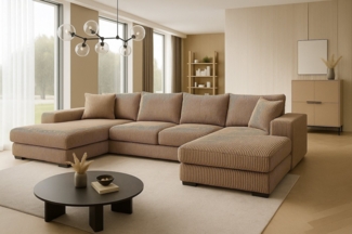 A&J MöbelLand GmbH Ecksofa VIENA mit Schlaffunktion, Bonellfederkern und Bettkasten, Viele Varianten zur Auswahl – wählen Sie Farbe!, TOP ANGEBOT!