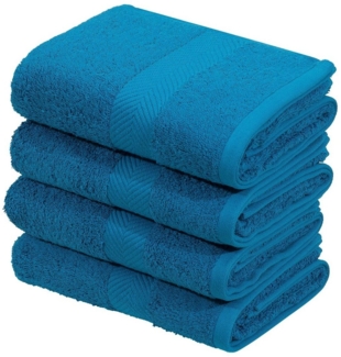 my home Handtücher Eva, 4 Handtücher 50x100, Premium-Qualität 550g/m², Walkfrottee (4-St), flauschig, Handtuchset aus 100 % Baumwolle, 5 Jahre Garantie