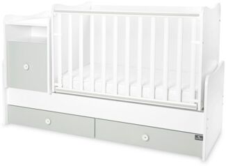 Lorelli Babybett Trend Plus 70x160cm Schreibtisch Kinderbett Schubladen Kommode grün