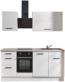 wiho Küchen Küchenzeile Fortyfive, Breite 180 cm, Soft-Close-Funktion in Schubkästen & Auszügen, höhenverstellbare Füße