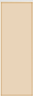 Bestlivings Flächenvorhang Noella beige - nude ohne Technik, 60x245 cm