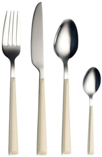 ECHTWERK Besteck-Set Basic (24-tlg), 6 Personen, Edelstahl 18/0, Camping/Picknickbesteck, Kunststoffgriffe