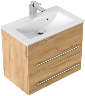 Badmöbel Mars 600 SlimLine SoftClose eiche gold : Eiche Gold