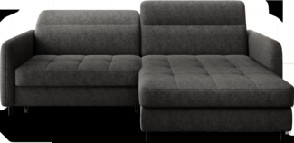 Gomsi, Ecksofa, Eckcouch, Dunkelgrau