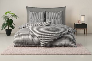 LeGer Home by Lena Gercke Bettwäsche Linnea, Renforcé, 2 teilig, aus 100% Baumwolle, Streifendesign