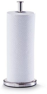 ZELLER Küchenrollenhalter 27242 Edelstahl inkl. Küchenrolle, ca. Ø 13 x 32 cm
