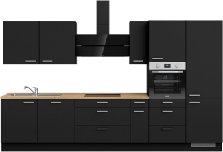 nobilia® Küchenzeile "Touch II", vormontiert, Ausrichtung wählbar, Breite 360 cm, wahlw. mit E-Geräten