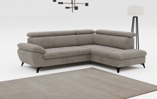 COTTA Ecksofa Hudson L-Form, mit Kopfteilverstellung, wahlweise mit Bettfunktion & Bettkasten