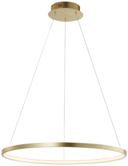 JUST LIGHT 11524-12 LED Pendelleuchte Circle 60cm 3000K Gold