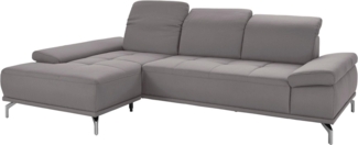 Home affaire Ecksofa Caluna, Inkl. Sitztiefenverstellung, wahlweise mit Kopf- und Armteilverstellung