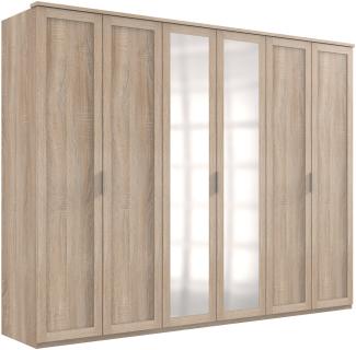 Drehtürenschrank >NADJA< (BxH: 270x208 cm) in EICHE SAEGERAU-NACHBILDUNG