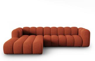 Micadoni Modulares Ecksofa Lupine 4-Sitzer Links Chenille Terrakotta