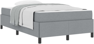 vidaXL Boxspringbett Hellgrau 120 x 200 cm Stoff 3398850