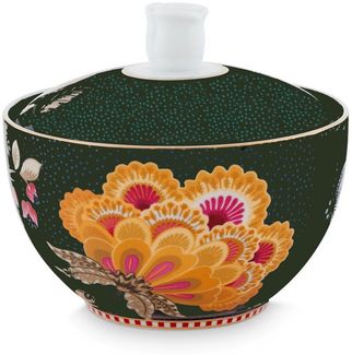 PiP Studio Zuckerdose Fantasy Green Zuckerdose 0,3l, Porzellan