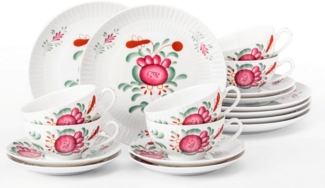 Seltmann Weiden Amina Ostfriesenrose Teeservice 18-teilig