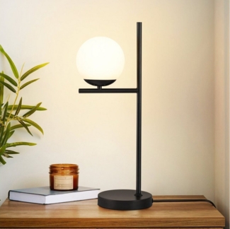 ZMH Tischleuchte Wohnzimmer Industrial Nachttischlampe - Modern mit Schalter, Nachttischleuchte E27 Vintage Kabel 1,5M für Schlafzimmer