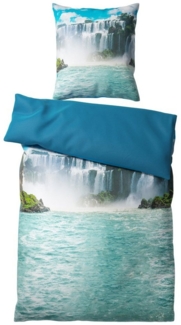 Sanilo Bettwäsche Wasserfall 135x200 cm, Bettbezug und Kissenbezug, Baumwolle, 2 teilig