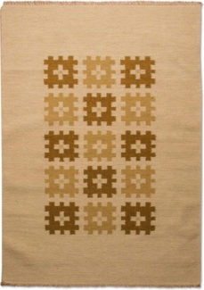 Morgenland Kelim Teppich - Trendy - Erana - rechteckig - 180x120 - Gold
