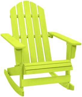 vidaXL Adirondack-Schaukelstuhl Massivholz Tanne Grün