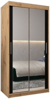 ABIKS MÖBEL Kleiderschrank Tokyo 3 Schlafzimmerschrank - mit Spiegel, Kleiderstange, Regalen