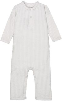 Lodger Seersucker Strampelanzug - Gr. 62 - Cloud D