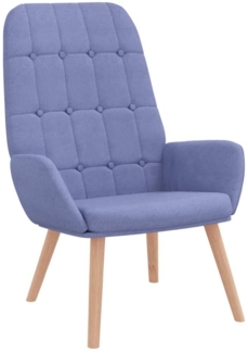 vidaXL Relaxsessel Jeansblau Stoff 4102652