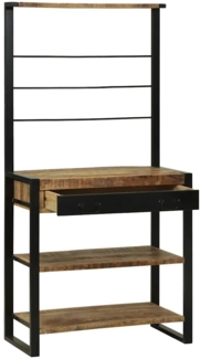 vidaXL Küchenregal Braun 80 x 40 x 160 cm Massivholz Mango 4015989