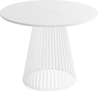 WFL GROUP Esstisch Naro (erhältlich in 2 Größen – 100/120 cm, ausziehbar auf 180/200 cm), platzsparender Tisch für kleine Küche, Esszimmer oder Wohnzimmer